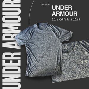 Under Armour Men’s Tech T-Shirt Gray Lightweight Athletic Top Size M
